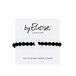 By Eloise London Silver Diamanté Moon Black