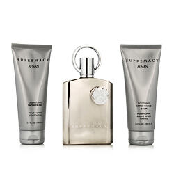 Afnan Supremacy Silver EDP 100 ml + Baume après-rasage 100 ml + Gel douche 100 ml
