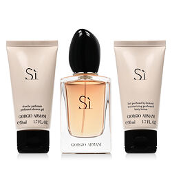 Giorgio Armani Sì EDP 50 ml + Gel douche 50 ml + Lait pour le corps 50 ml