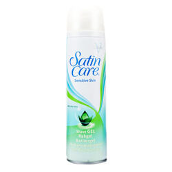 Gillette Satin Care Peaux Sensibles à l'Aloe Vera Gel de rasage (Femme) 200 ml