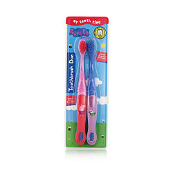 Hasbro Peppa Pig Toothbrush Duo Super Soft 4-6 (Pink and Blue)