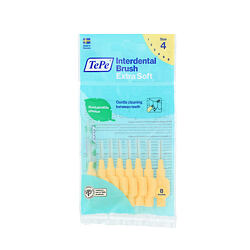 TePe Extra Soft Brossettes interdentaires 4 Jaune (0,7 mm) 8 pces