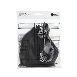 NEQI Masque adulte  3 couches S-M (noir) 3 pces