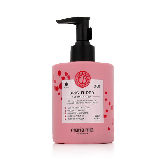 Maria Nila Colour Refresh Hair Masque capillaire aux pigments colorés Bright Red 300 ml