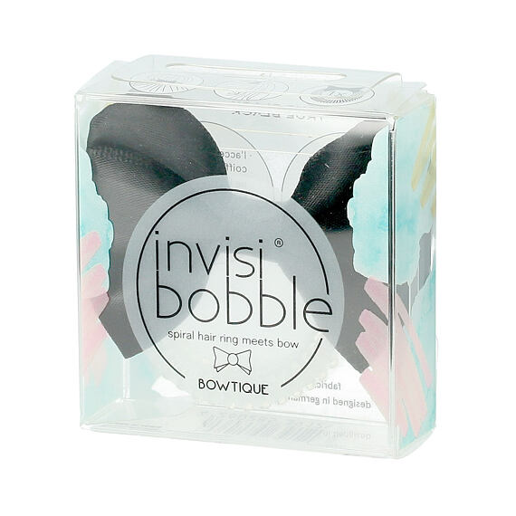 Invisibobble Bowtique Spiral Hair Ring Meets Bow (True Black) 1 pce