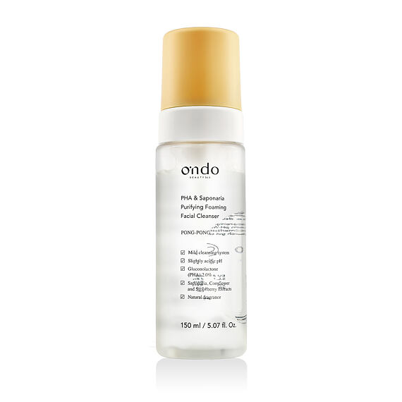 Ondo Beauty 36.5 PONG-PONG PHA & Saponaria Purifying Foaming Cleanser 150 ml