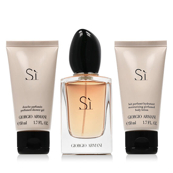Giorgio Armani Sì EDP 50 ml + Gel douche 50 ml + Lait pour le corps 50 ml