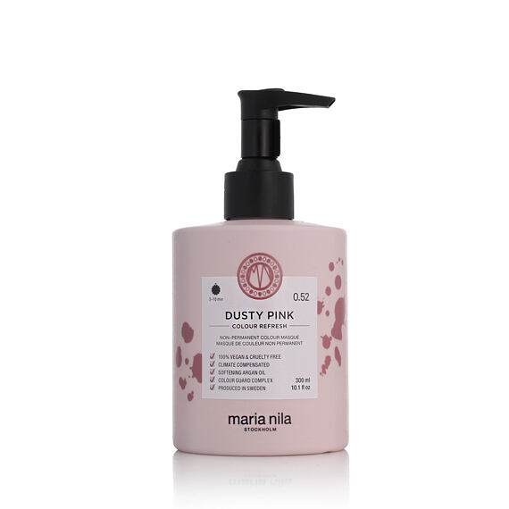 Maria Nila Colour Refresh Hair Masque capillaire aux pigments colorés Dusty Pink 300 ml