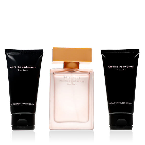 Narciso Rodriguez Musc Nude For Her EDP 50 ml + Gel douche 50 ml + Lait pour le corps 50 ml