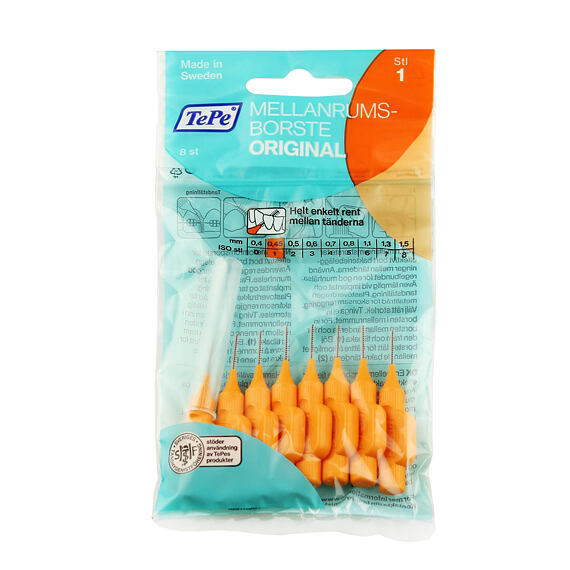 TePe Original Brossettes intérdentaires 1 Orange (0,45 mm) 8 pces