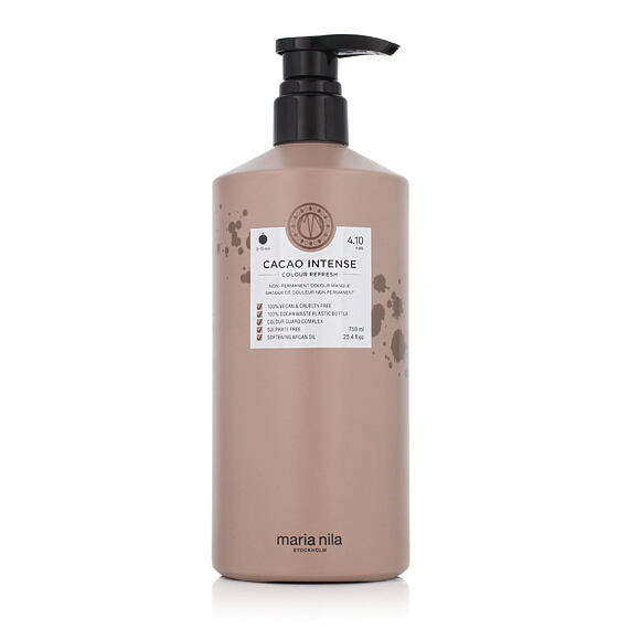 Maria Nila Colour Refresh Hair  Masque capillaire aux pigments colorés Cacao Intense 750 ml