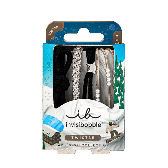 Invisibobble Twistar Elastiques spirale Apres Ski Fondue Lover 4 pces