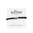 By Eloise London Silver Diamanté Star Black