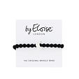 By Eloise London Silver Diamanté Moon Black