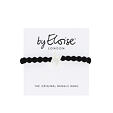 By Eloise London Silver Diamanté Bolt Black